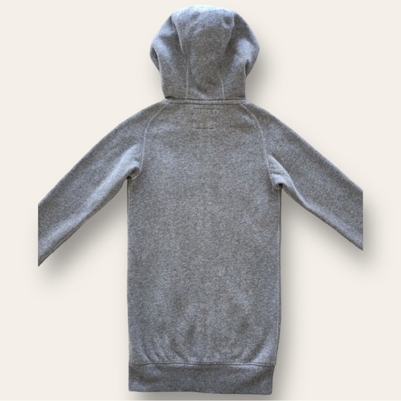 Aritzia TNA Grey Hoodie Fleece Lined Hooded Sweater Full Zip - Picture 4 of 17